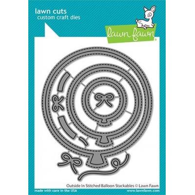 Lawn Fawn Lawn Cuts - Outside In Stitched Balloon Stackables
